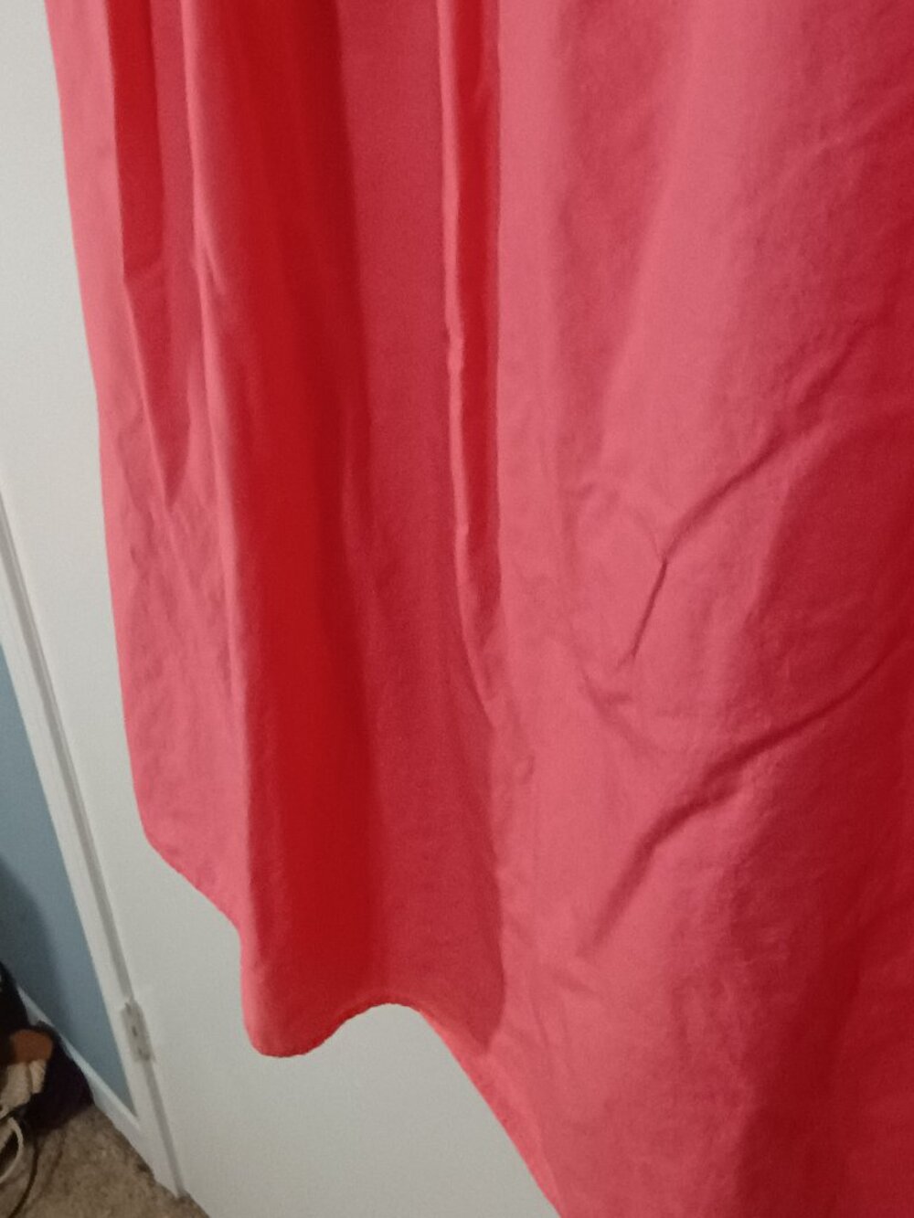 Old Navy Women’s 2X Coral Pink 100% Cotton Smocked Strapless Maxi Dress - Picture 6 of 7